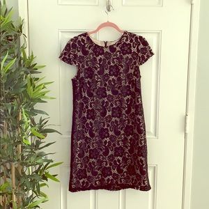 Black lace cocktail dress